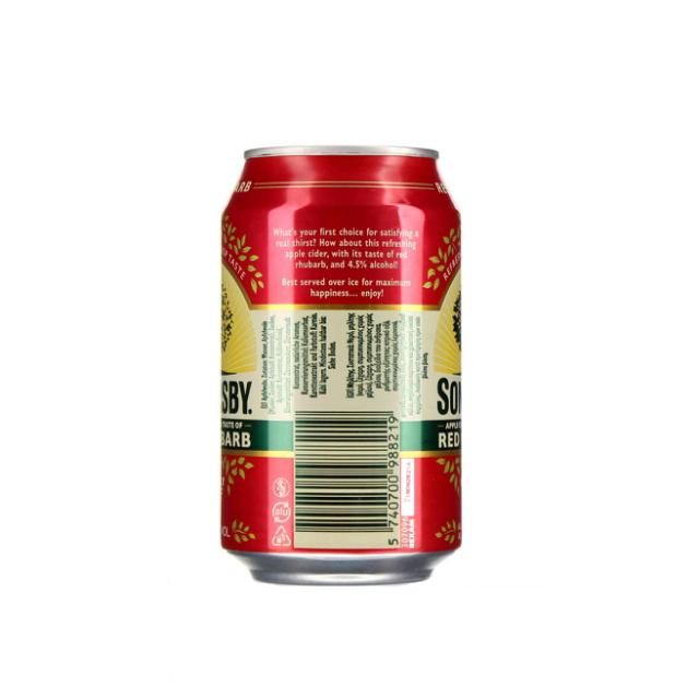 *Somersby Red Rhubarb Cider 4,5% 24x0,33l
