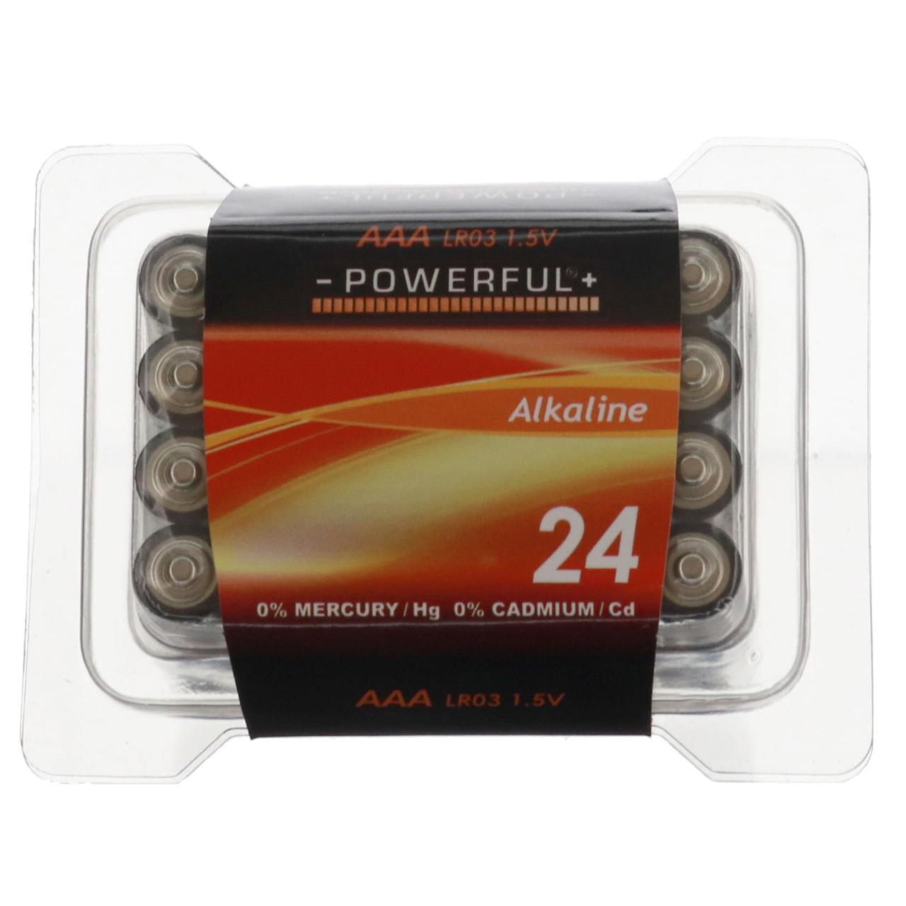 Batterier AAA Alkaline 24-Pk